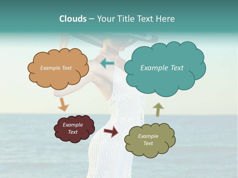 Beautiful Sea Hat PowerPoint Template