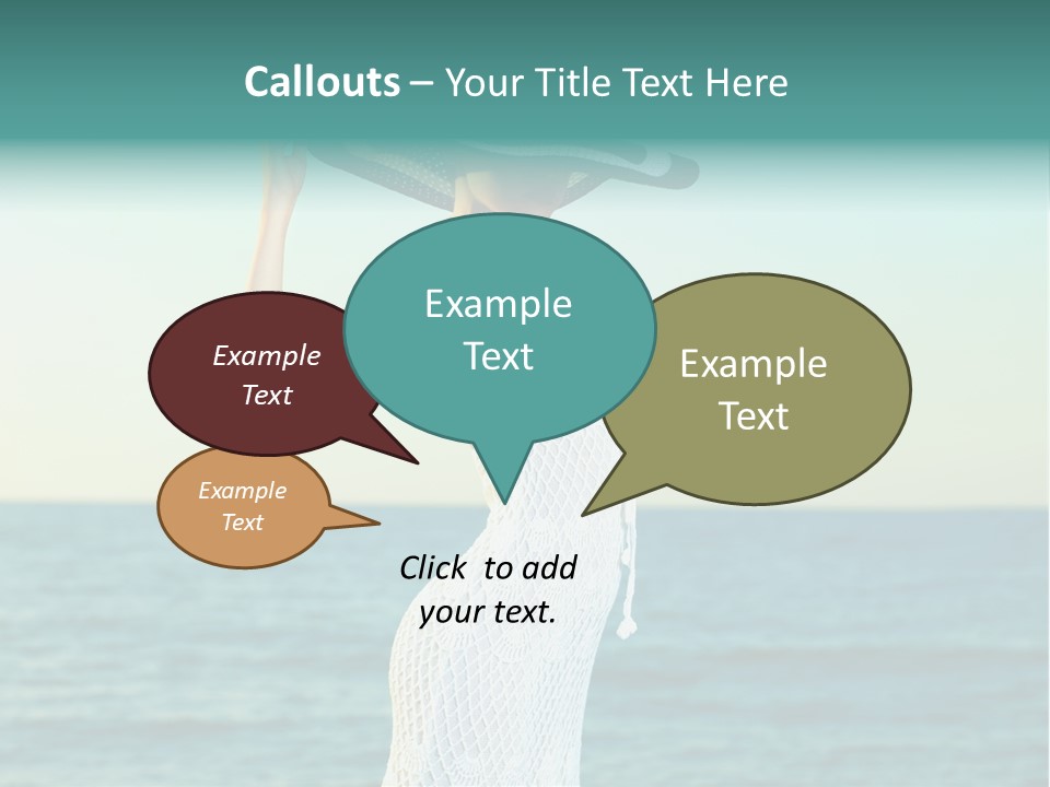 Beautiful Sea Hat PowerPoint Template