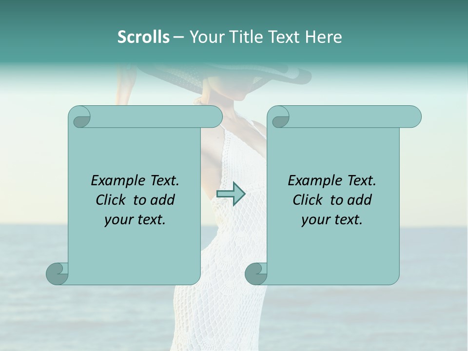 Beautiful Sea Hat PowerPoint Template