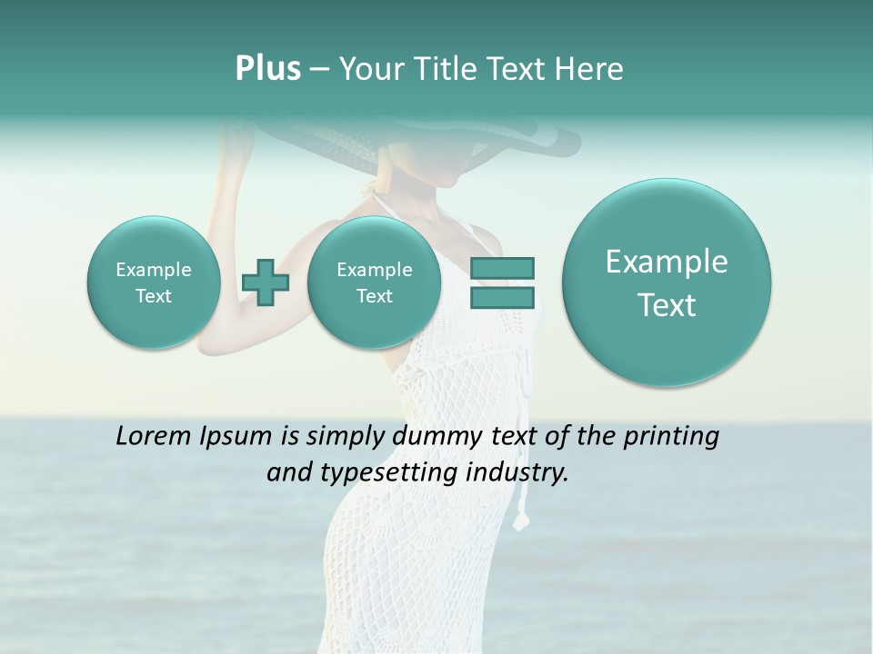 Beautiful Sea Hat PowerPoint Template