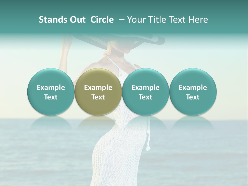 Beautiful Sea Hat PowerPoint Template