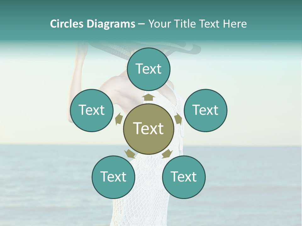 Beautiful Sea Hat PowerPoint Template