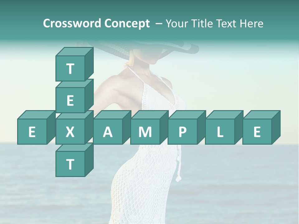 Beautiful Sea Hat PowerPoint Template