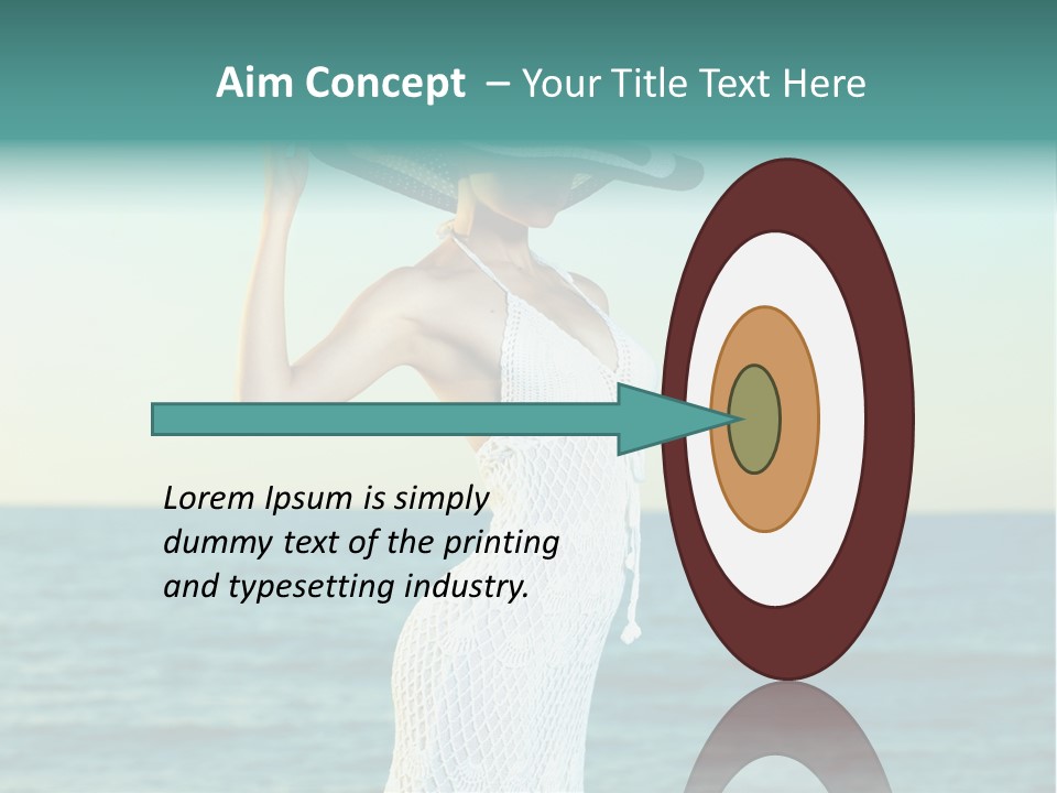 Beautiful Sea Hat PowerPoint Template