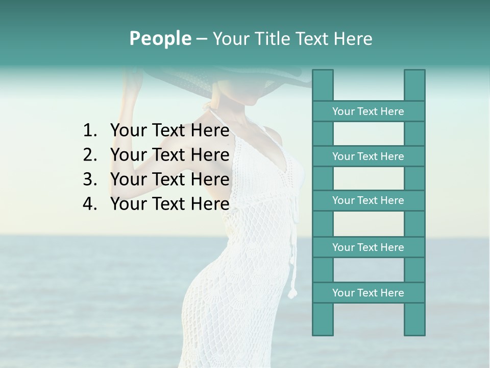 Beautiful Sea Hat PowerPoint Template