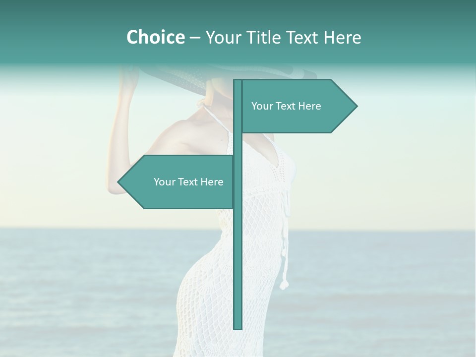 Beautiful Sea Hat PowerPoint Template