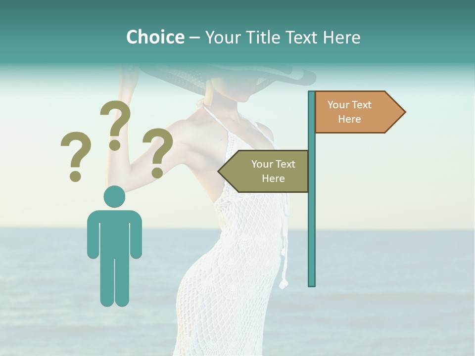 Beautiful Sea Hat PowerPoint Template