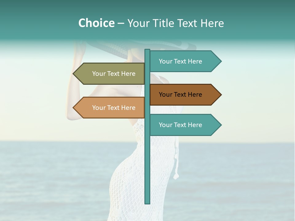 Beautiful Sea Hat PowerPoint Template