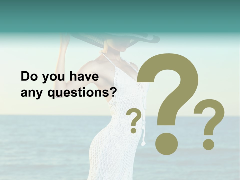 Beautiful Sea Hat PowerPoint Template