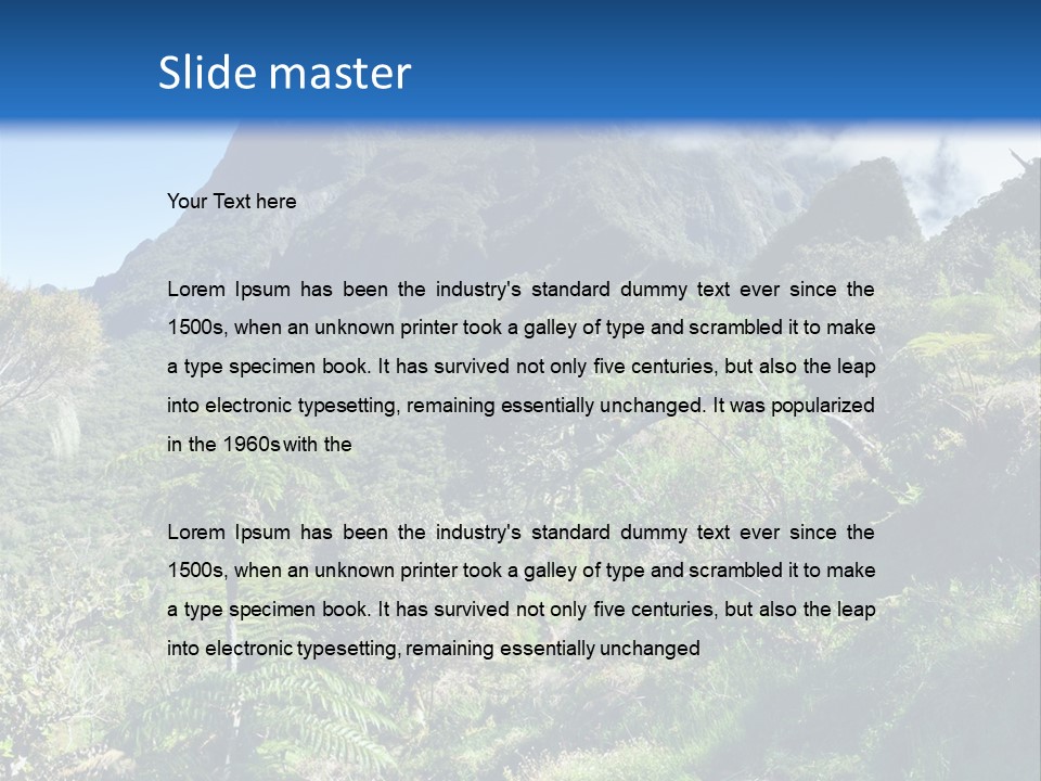 View Hike Piton PowerPoint Template