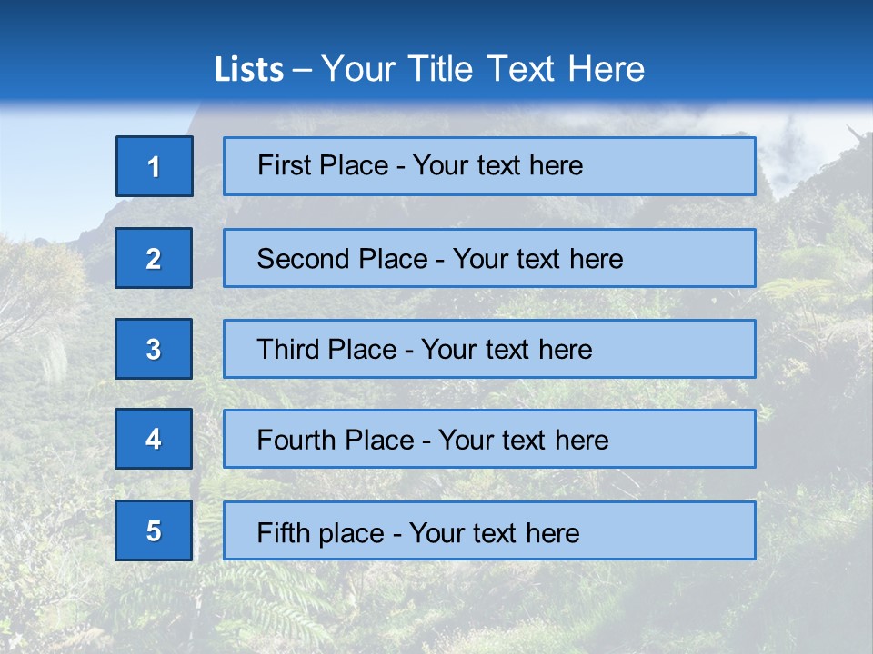View Hike Piton PowerPoint Template
