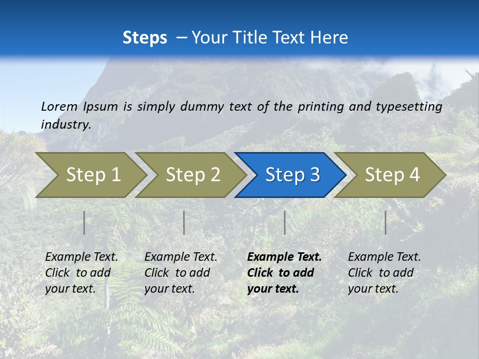 View Hike Piton PowerPoint Template