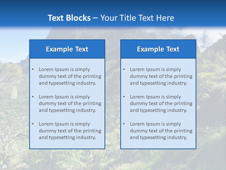 View Hike Piton PowerPoint Template