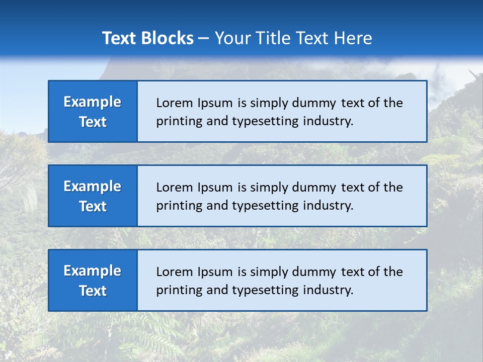 View Hike Piton PowerPoint Template
