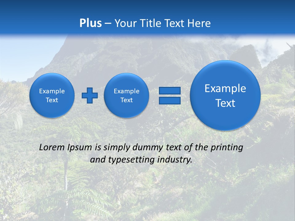 View Hike Piton PowerPoint Template