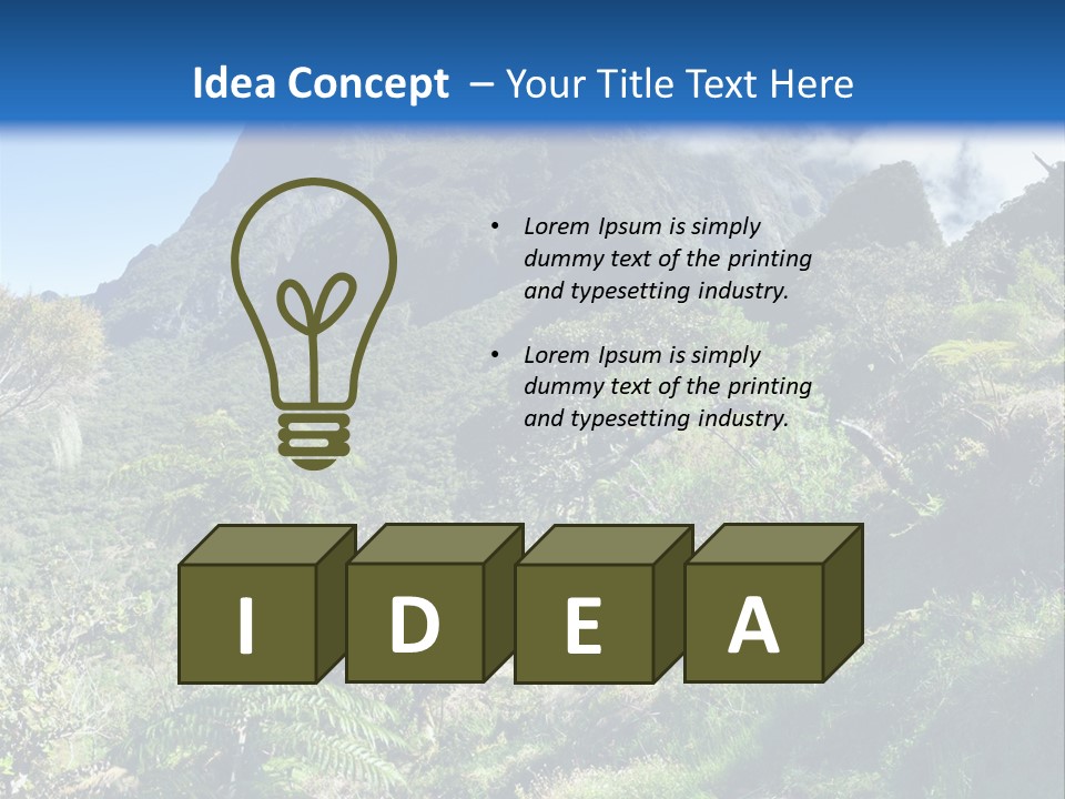 View Hike Piton PowerPoint Template