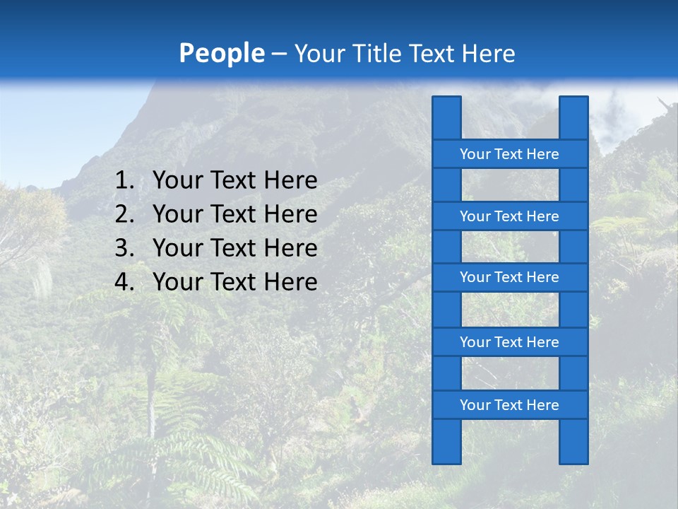 View Hike Piton PowerPoint Template