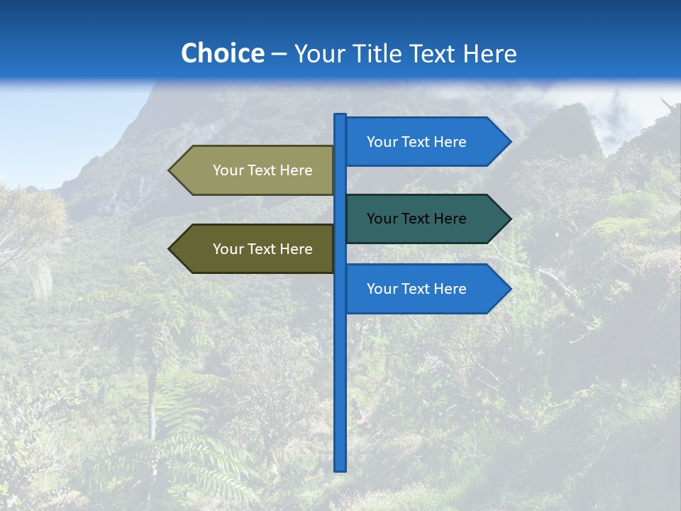 View Hike Piton PowerPoint Template