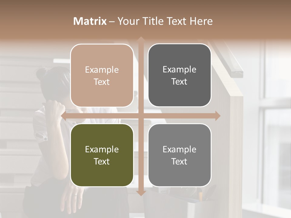 Depression One Person Waiting PowerPoint Template