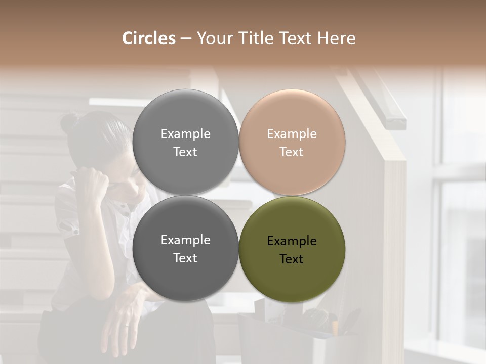 Depression One Person Waiting PowerPoint Template