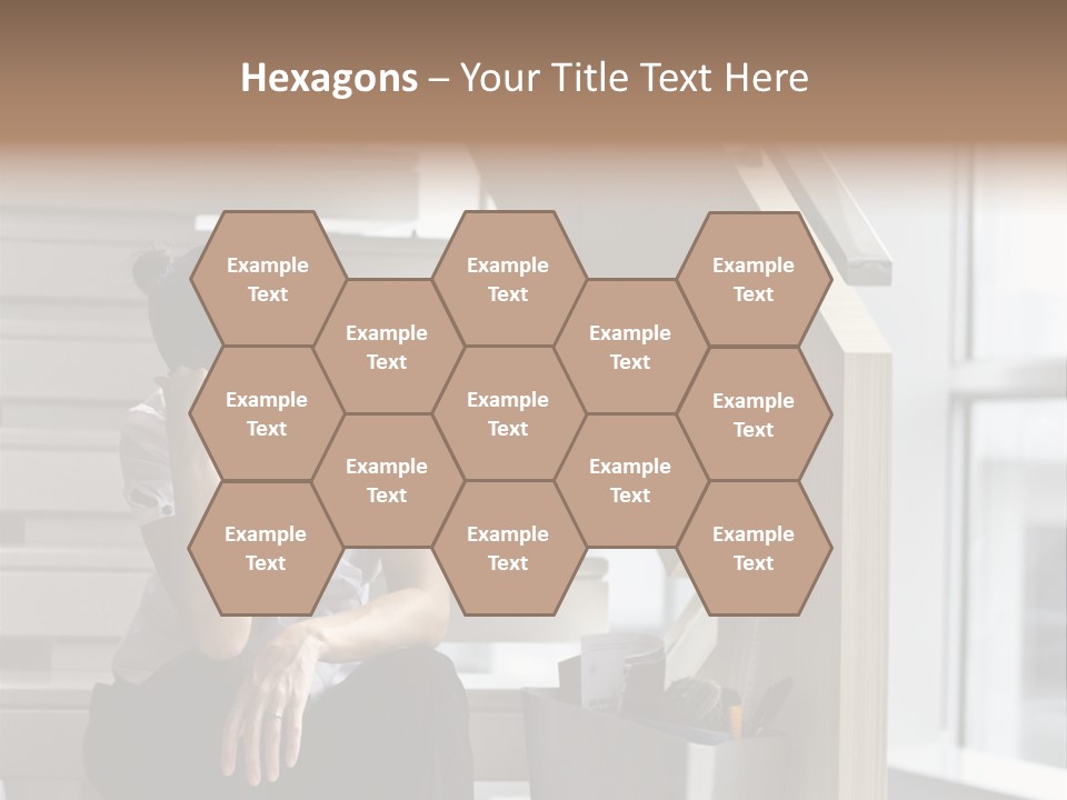 Depression One Person Waiting PowerPoint Template