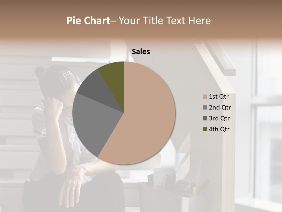 Depression One Person Waiting PowerPoint Template