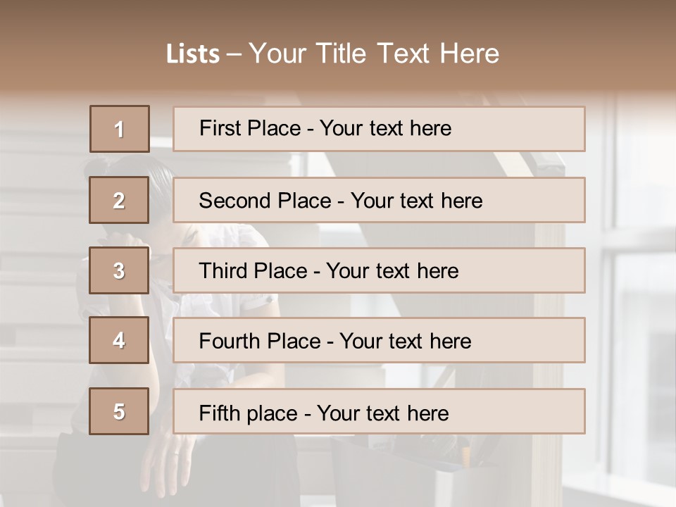 Depression One Person Waiting PowerPoint Template