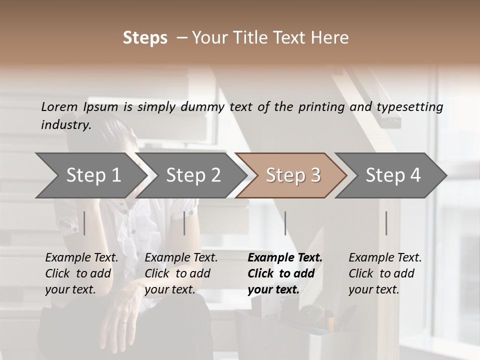 Depression One Person Waiting PowerPoint Template