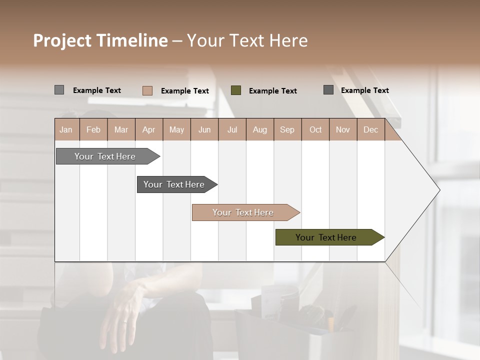 Depression One Person Waiting PowerPoint Template