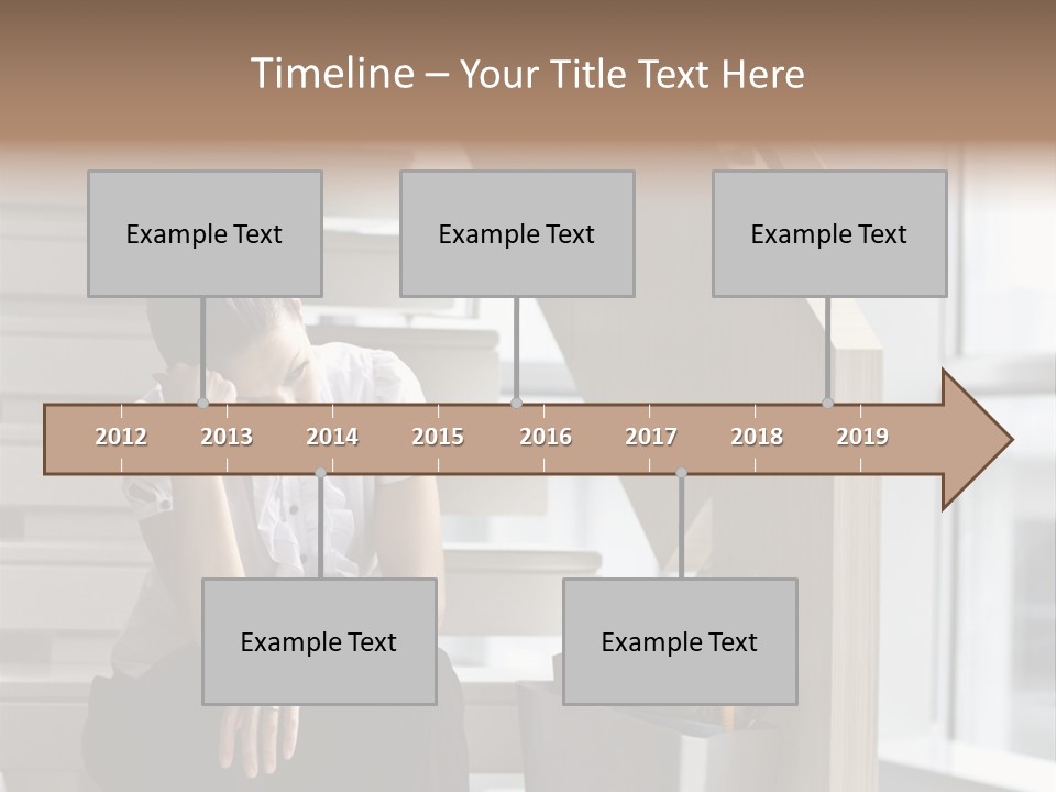 Depression One Person Waiting PowerPoint Template