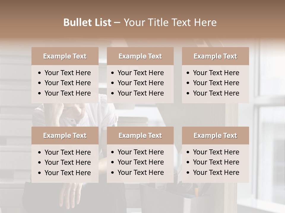 Depression One Person Waiting PowerPoint Template