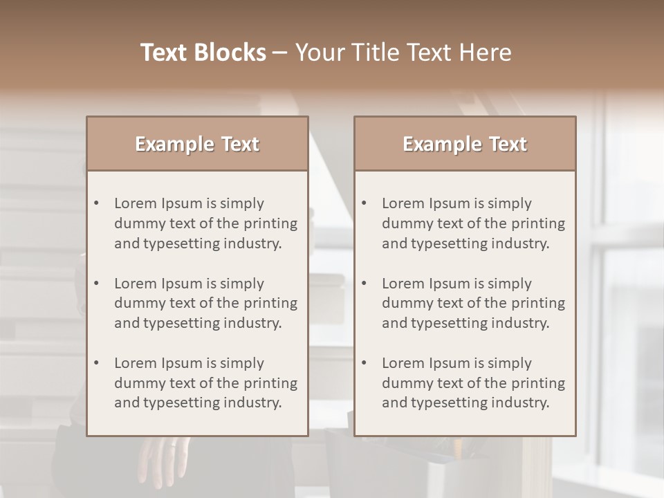 Depression One Person Waiting PowerPoint Template
