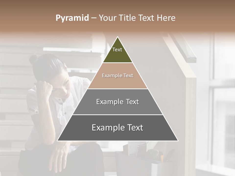 Depression One Person Waiting PowerPoint Template
