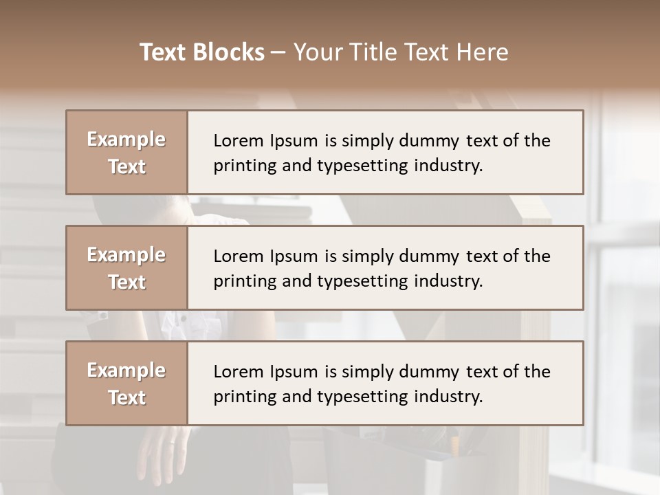 Depression One Person Waiting PowerPoint Template