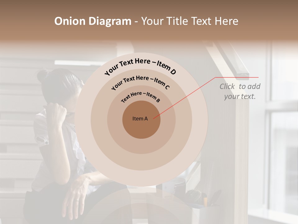 Depression One Person Waiting PowerPoint Template