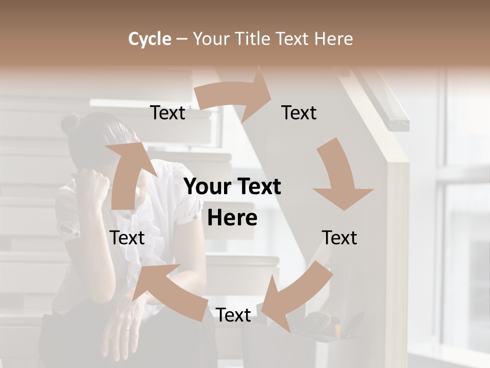 Depression One Person Waiting PowerPoint Template