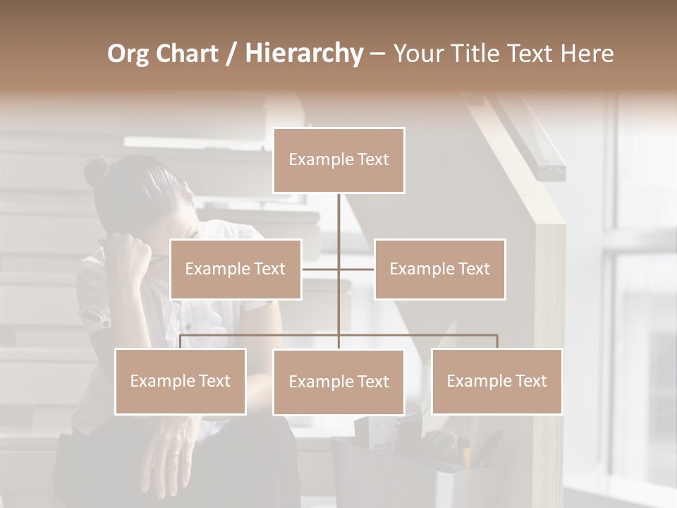 Depression One Person Waiting PowerPoint Template