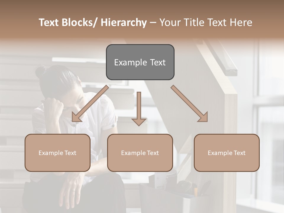 Depression One Person Waiting PowerPoint Template