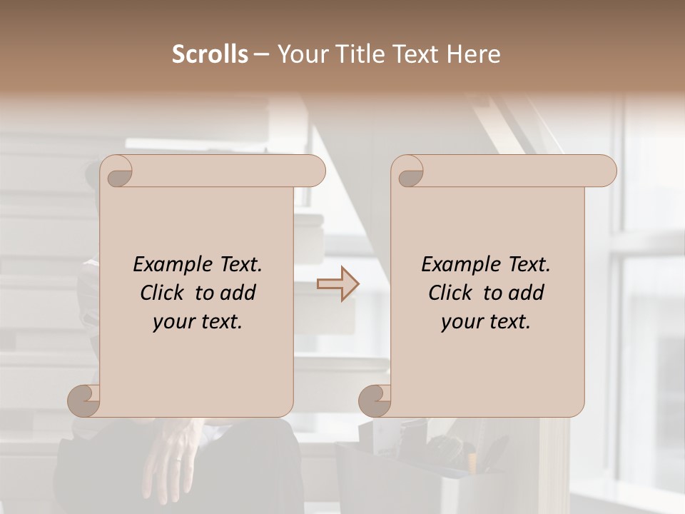 Depression One Person Waiting PowerPoint Template