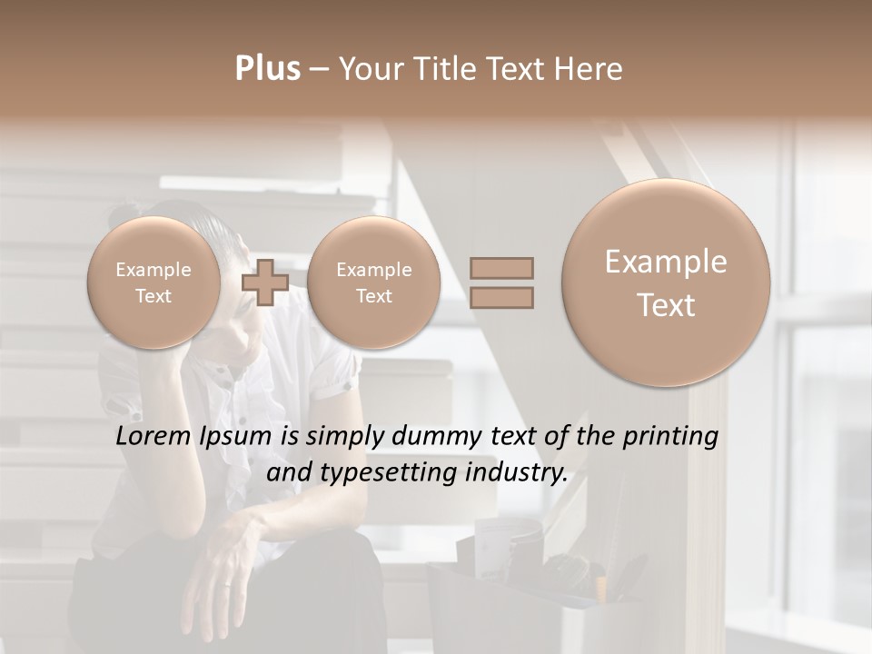 Depression One Person Waiting PowerPoint Template