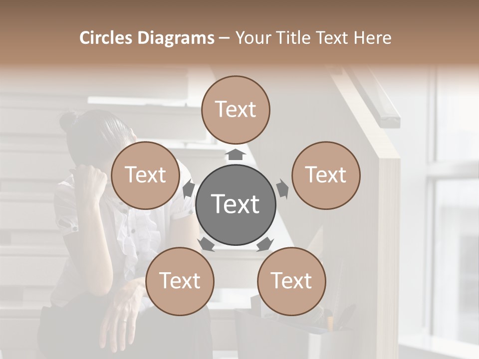 Depression One Person Waiting PowerPoint Template