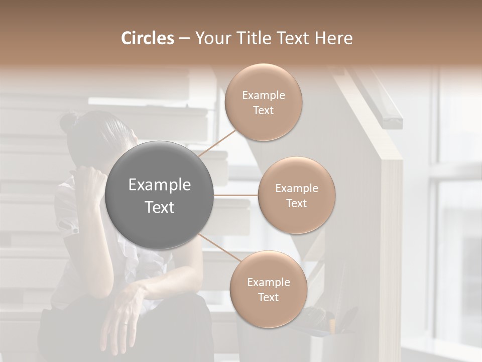 Depression One Person Waiting PowerPoint Template