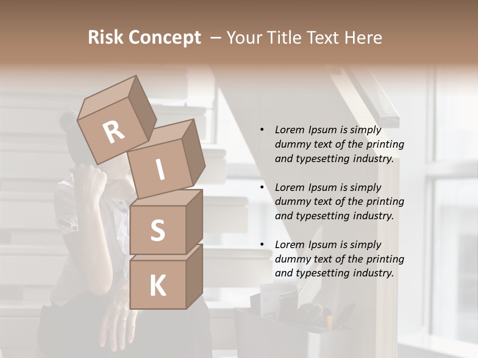 Depression One Person Waiting PowerPoint Template