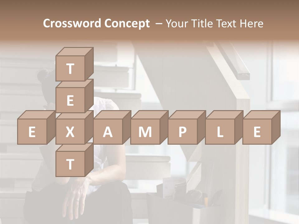 Depression One Person Waiting PowerPoint Template