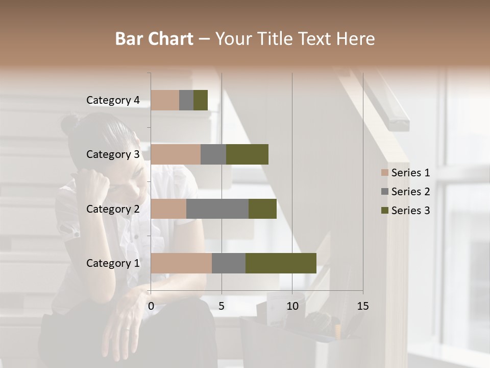Depression One Person Waiting PowerPoint Template