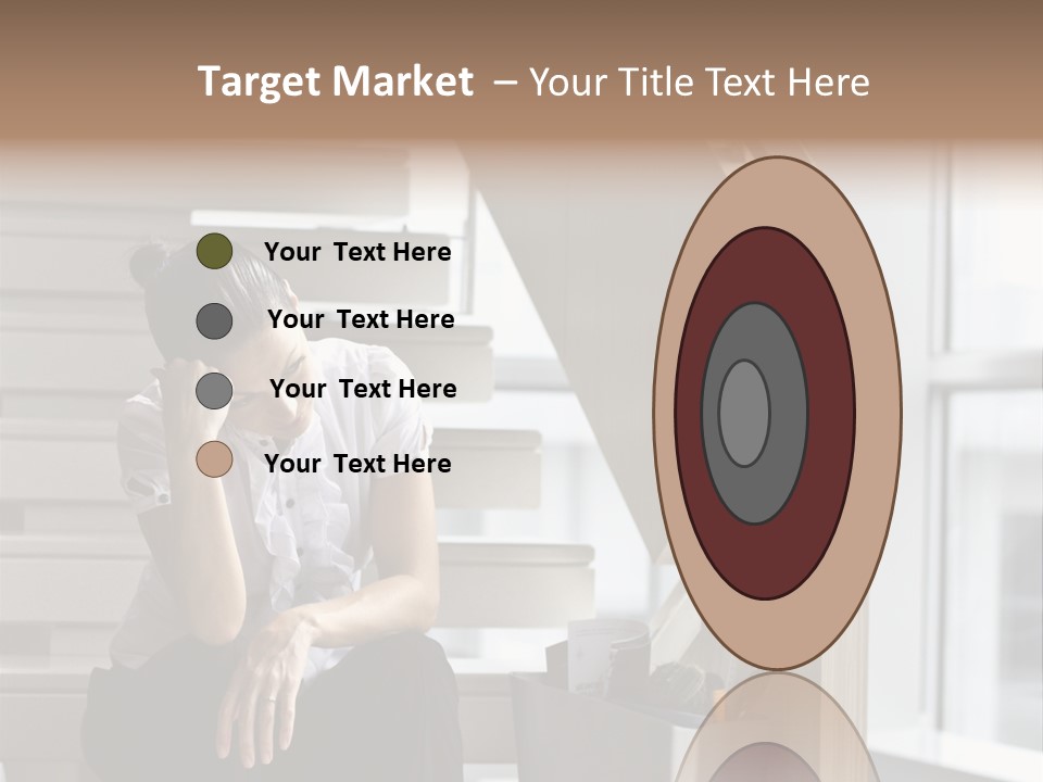 Depression One Person Waiting PowerPoint Template