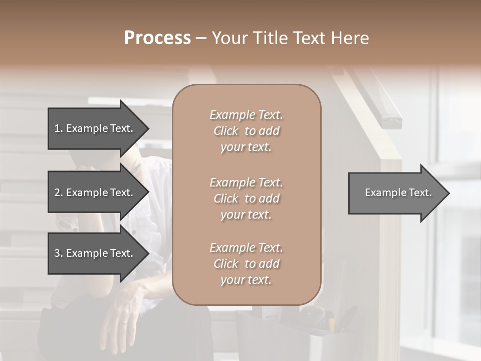 Depression One Person Waiting PowerPoint Template