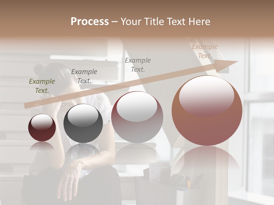 Depression One Person Waiting PowerPoint Template