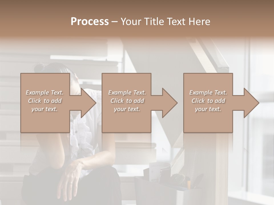 Depression One Person Waiting PowerPoint Template