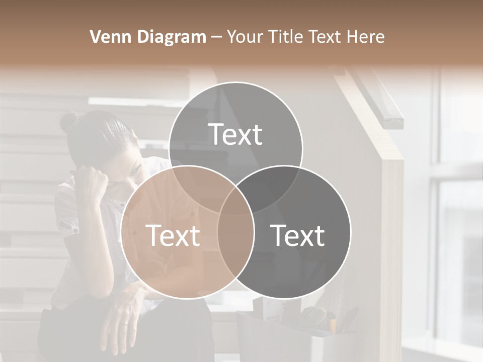 Depression One Person Waiting PowerPoint Template